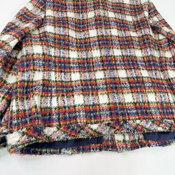 Lands' End Jacket Womens 24W Wool Blend TartanPlaid Tweed Blazer Full Zip - Picture 9 of 10